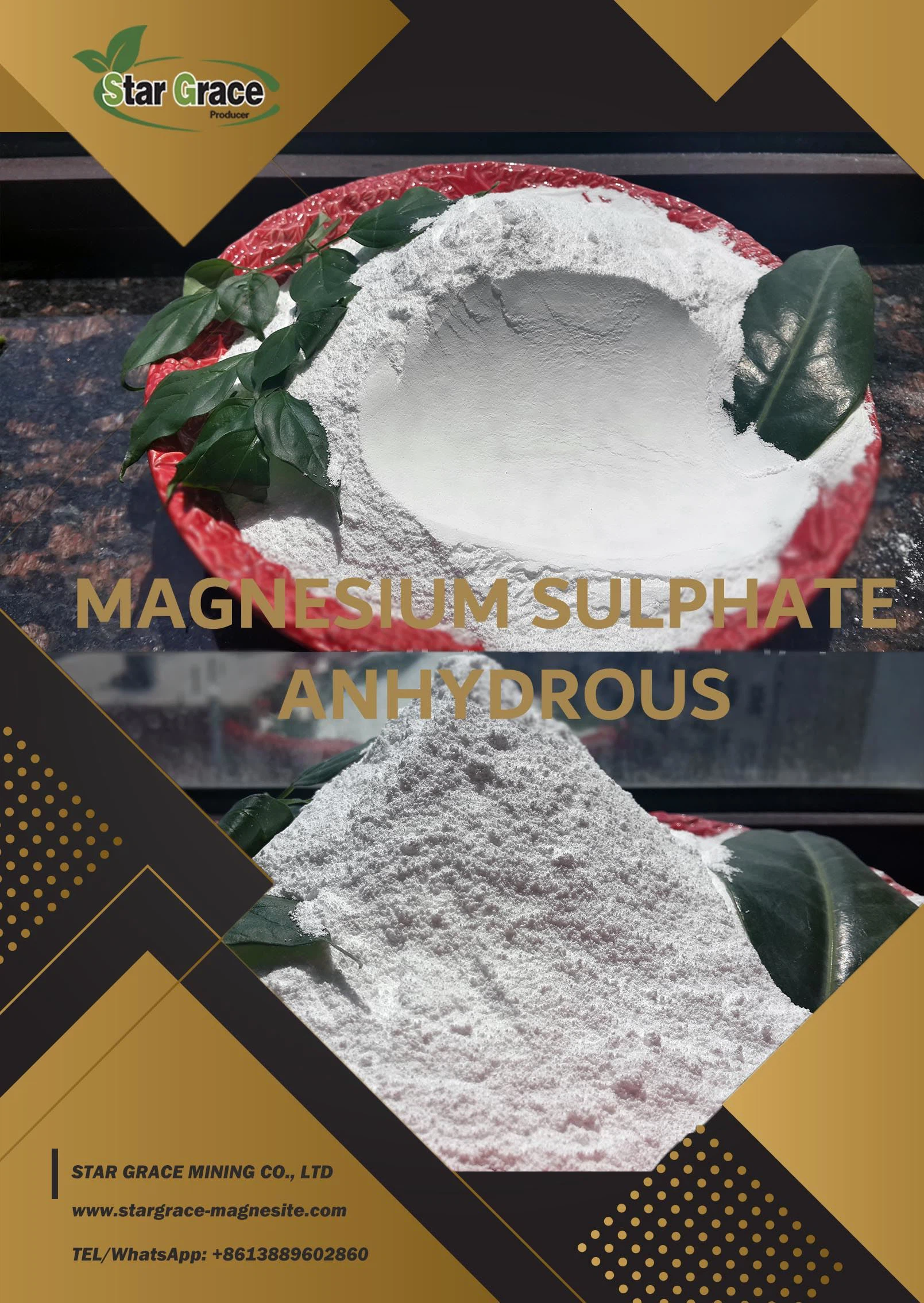 Sulfate de magnésium anhydre disponible