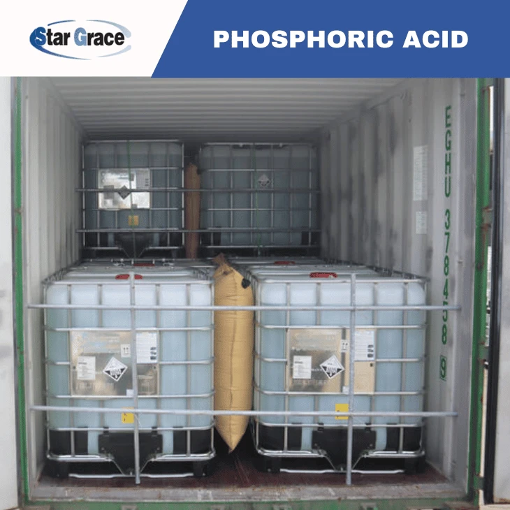 75% Phosphoric Acid Schutz Ball Valve IBCs